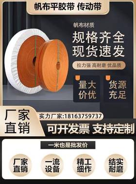 橘黄色帆布带抛丸机畚斗输送机器皮带平板传送带平胶带厂家直销