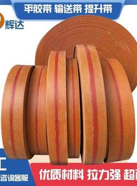 黄色平胶带加厚耐磨输送带玉米传送带畚斗提升机抛丸机皮带帆布带