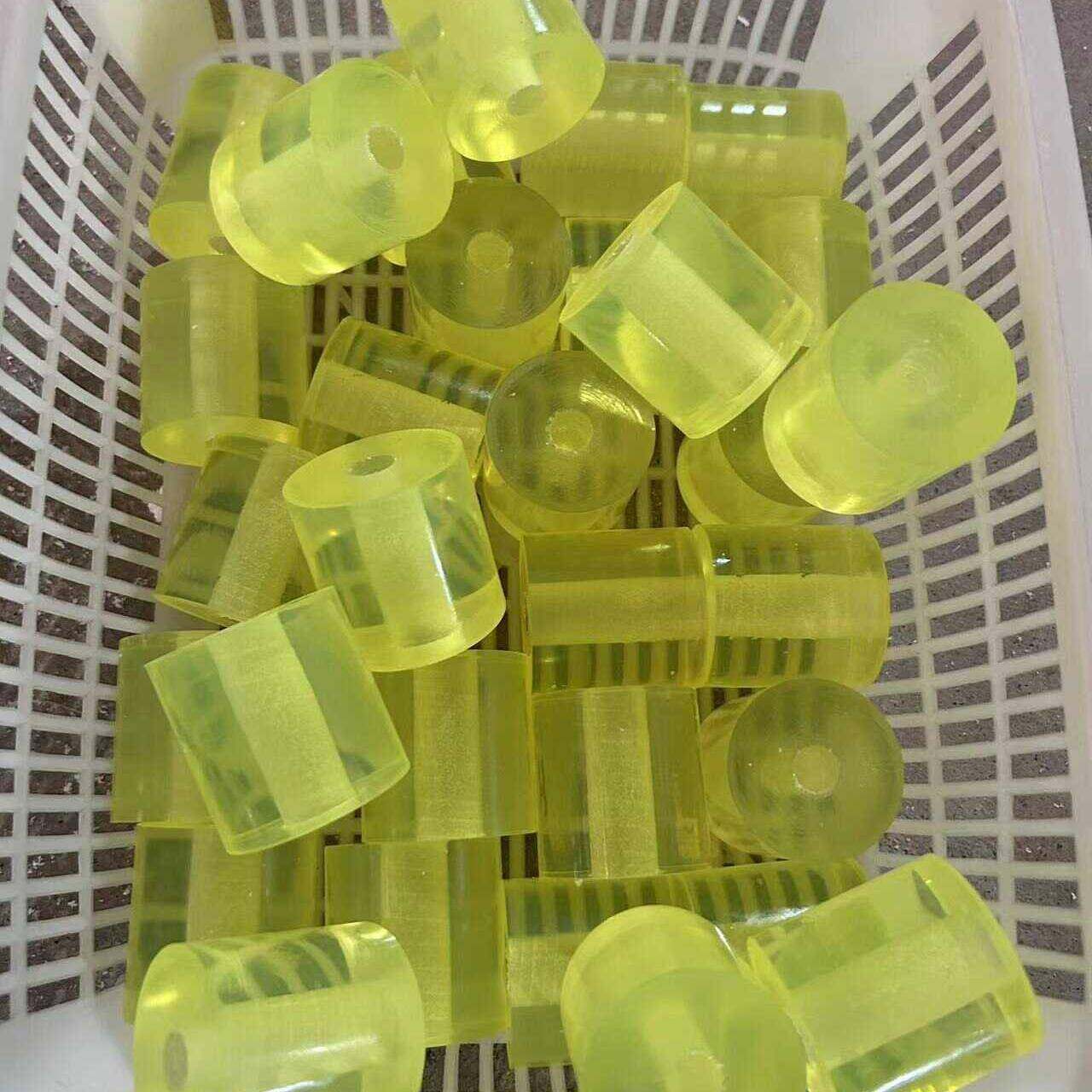 聚氨酯优力胶空心棒牛津PU带孔弹力胶耐磨橡胶管缓冲垫加工定制