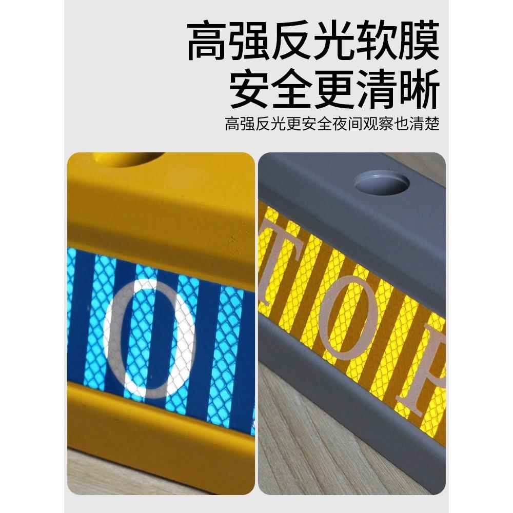 铸铝挡车器U型护栏停车位钢管挡车器防撞栏杆道路车库隔离栏挡车