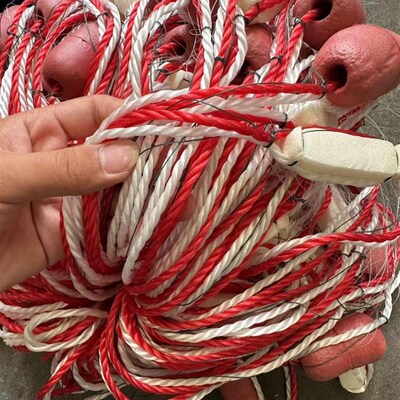 粘网挂网粗丝网h海捕螃蟹网三层加重螃蟹网梭子蟹网青蟹网蓝花蟹