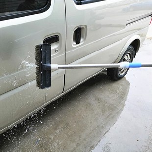 汽车洗车刷长柄伸缩杆通水刷子软毛洗车拖把货车S专用洗车工具毛