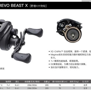 阿布新款高性价比打黑S水滴轮野兽X
