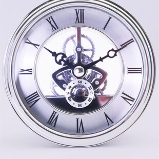 欧式装饰骨架摆i件座钟配件镂空透视钟头甜品台工艺品齿轮机芯钟