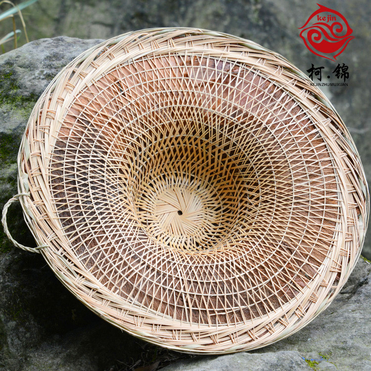 纯 手工制作竹斗笠 棕斗笠 棕子帽 竹丝斗编笠帽子蓑衣斗笠mzs装