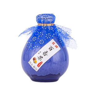 红动果酒发酵桃花酒瓷坛酒荔枝桂花酿露酒网红女士高颜值低度微醺