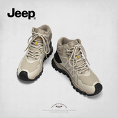 保暖加厚防滑耐磨登山鞋 冬季 休闲马丁靴 女2024新款 Jeep高帮运动鞋