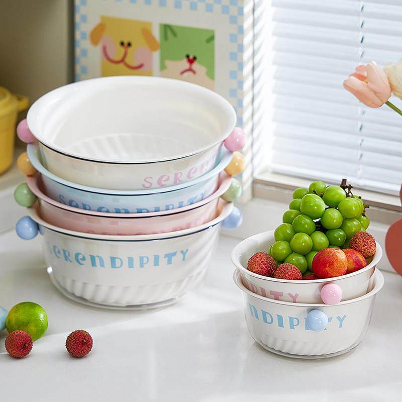 多巴胺沥水篮家用可爱水果篮子清洗滤水二合一加厚果盘双层洗菜篮,餐饮具,洗菜盆/沥水篮/漏水筛,淘宝优惠券,粉丝福利购,淘宝优惠卷