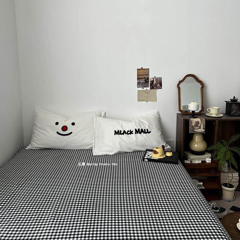 单件床单床笠1.8米床罩床套三件套水洗棉毛巾绣枕套床垫防尘宿舍4