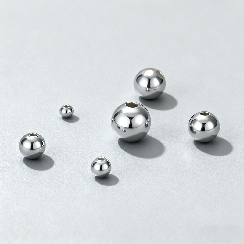 福禧银楼纯银S999足银光珠散珠