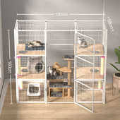 猫别墅超大拼接猫城堡猫笼子超大自由空间大型超大三层豪华多猫笼