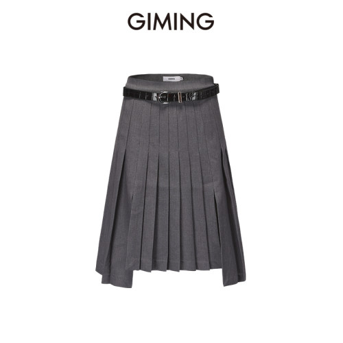 GIMING经典摩登百褶半身裙