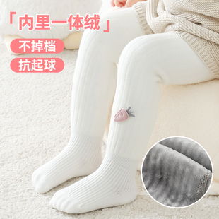 婴儿裤袜秋冬款加厚棉大PP宝宝打底裤加绒冬季连脚女童连身袜子