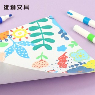 雄狮丙烯马克笔小学生美术画画专用不透色可叠色12/24/36/48比心