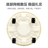 家用移动花盆托盘万向轮花盆底座带滚轮塑料花盆底盘接水托盘滑轮