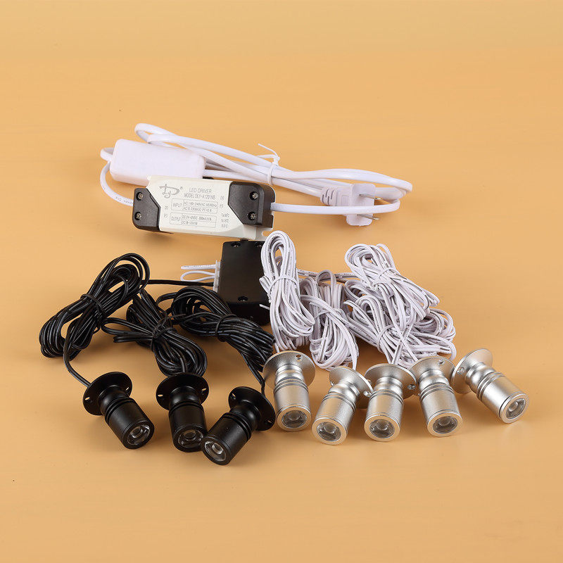 LED串联1W迷你小射灯珠宝展柜灯手办模型柜台展示灯明装酒柜射灯