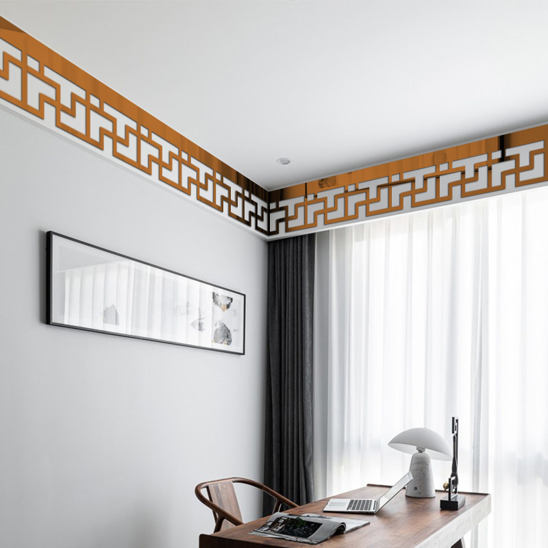 中式电视背景墙边框装饰条亚克力3d立体沙发腰线墙贴复古走廊吊顶,家居饰品,软装墙贴,淘宝优惠券,粉丝福利购,淘宝优惠卷