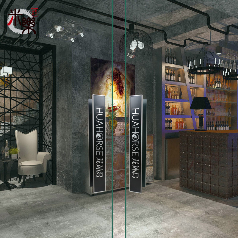 中式仿古铜黑色铝合金大门拉手玻璃门手柄实木推拉门把手个性定制