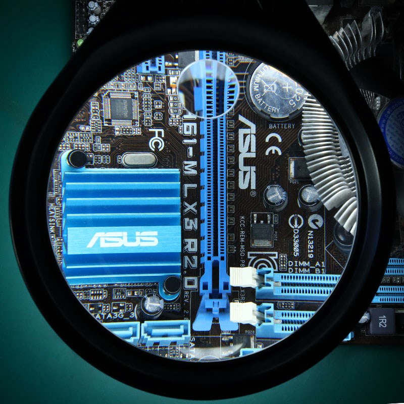 PDOK台式放大镜带灯高清30倍家电维修焊接织补雕刻工作台灯PD032C