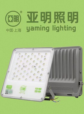 亚明照明LED投光灯2121 50W600W2000W塔吊高杆灯户外防水超亮射灯