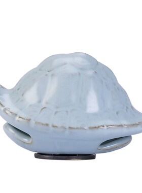 中式富甲天下乌龟壳茶宠桌面摆件创意精品汝窑工艺品开片可养礼物