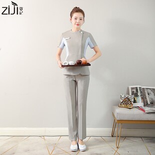 医美套装 姿记高端美容院养生馆美容服牙科工作服女夏季 护士服短袖