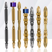 双头十字批头强磁S2防滑加长双截棍风批套装 电动电钻高硬度起子头