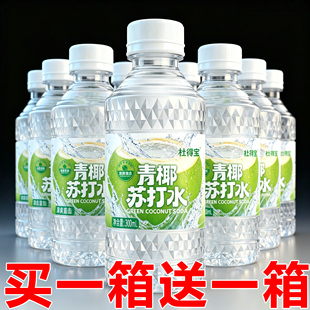 青椰苏打水整箱24瓶*300ml弱碱性PH8.0无糖0脂0卡风味解渴饮料
