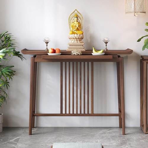 宏海新中式实木供桌香案家用佛龛神台佛台贡桌香案台供桌佛台家用