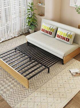 折叠沙床客厅两用小户HPN型单人双发发人多功伸能可折叠储物沙床