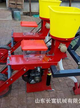 玉密米播种机2OUU行精玉米肥播机施小麦播种机牵引免耕悬浮种播种