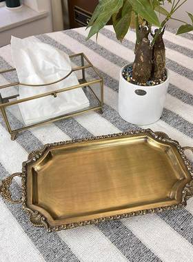 欧式制长方托店形餐用盘快餐蛋糕盘家用下72322午茶托盘酒餐厅用