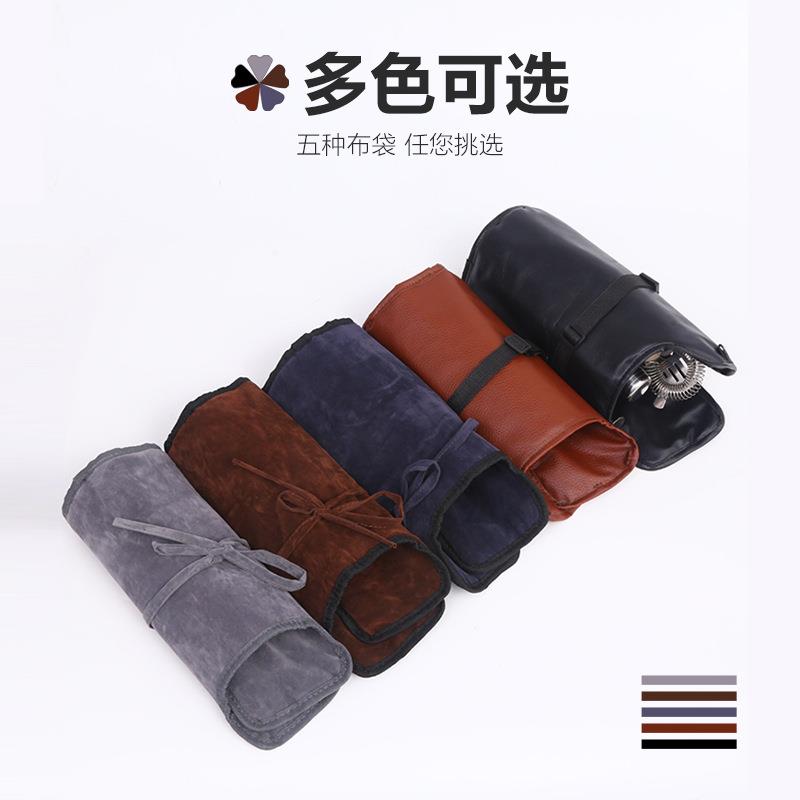 爆款锈不钢调酒器套装鸡534尾酒酒调工具7件套布调酒工具包袋装