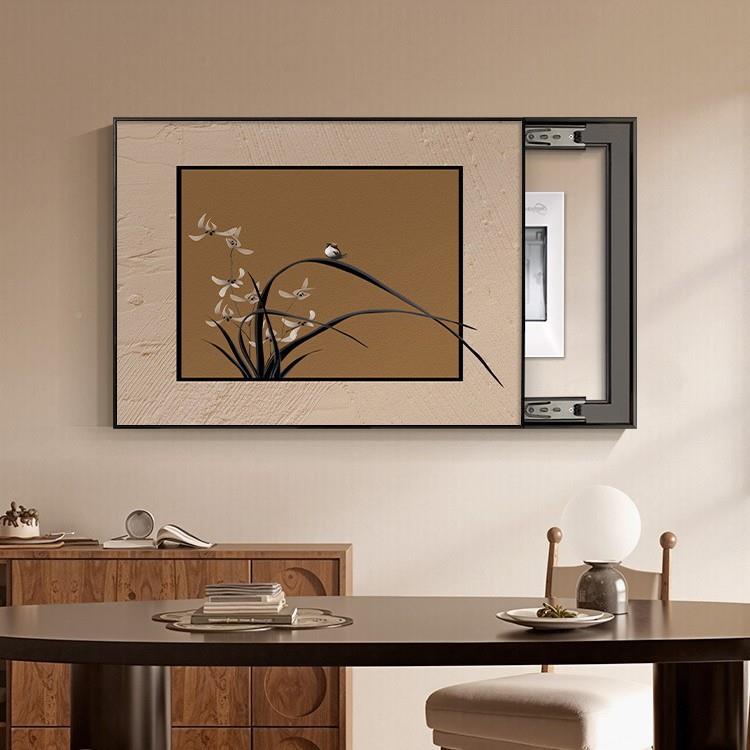 古风电表箱装饰中电画箱遮挡装饰适盖259合大白墙的装饰画弱电箱