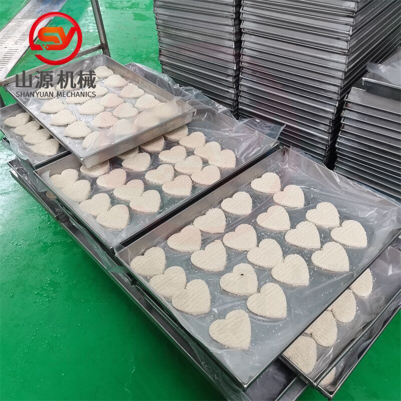 纯鱼肉饼成型机设备 全自动薯饼成型机100型大虾肉泥成型机器