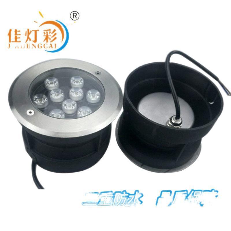 IP6户外防水喷灯泉8泳池灯LED工程亮化水底04全3不ULG锈钢圆形地