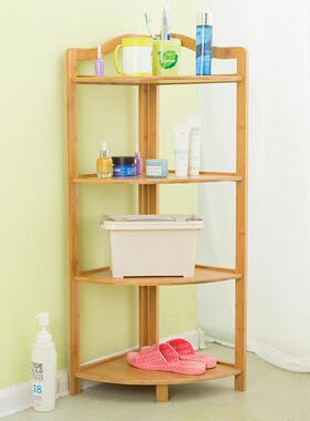 楠竹墙木DXE角架三厨角架客厅实多层储物架卫生间转收纳房置物角