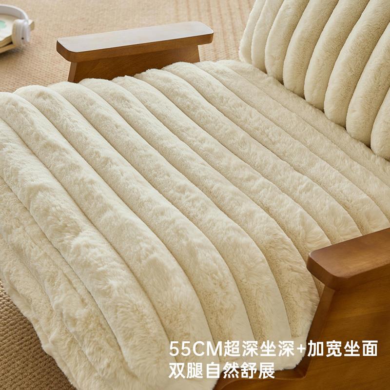 半摇椅/奶油型中单人沙发岛摇摇椅小户YXZ客厅实木懒人躺椅休古闲