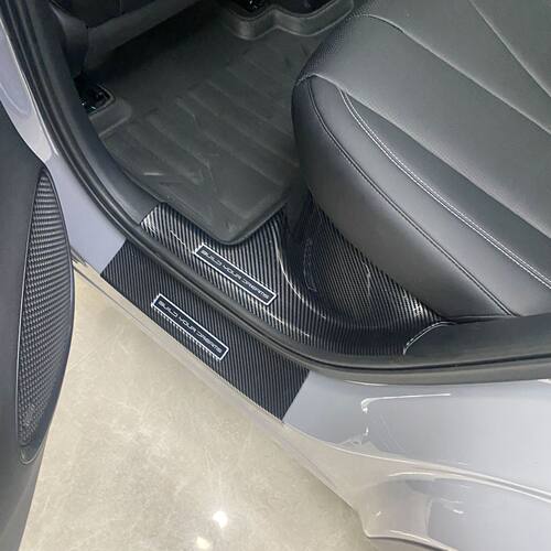 比亚迪海狮07EV06DMI05改装专用碳纤维迎宾踏板后护板内门槛条
