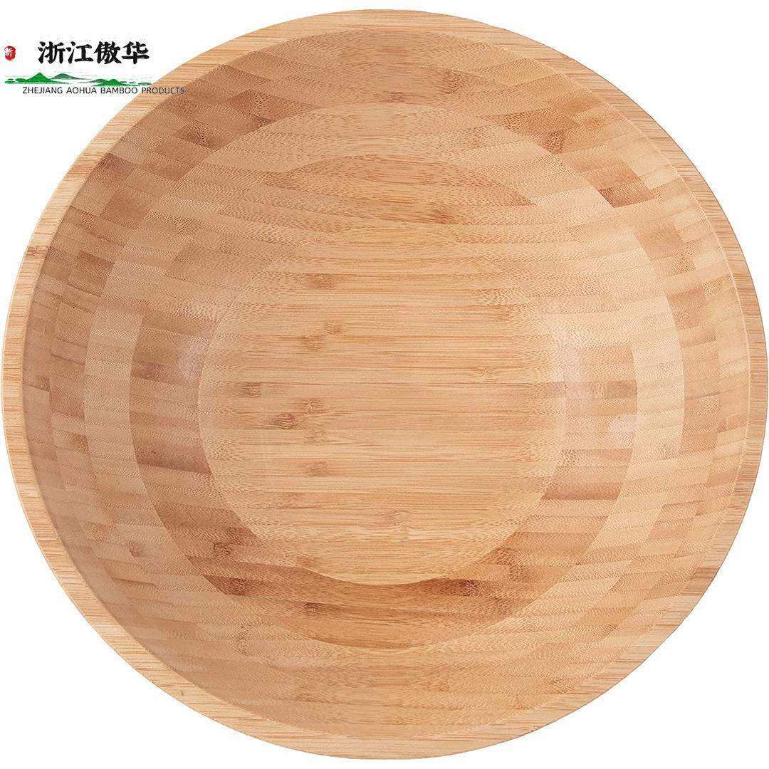 竹质沙拉碗8989785家用号日大式风格儿童斜沙口成人餐碗拉竹碗
