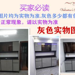 轻奢客厅茶酒柜水碗柜现代简餐边柜一LHW墙储物柜体家用 R约td意式