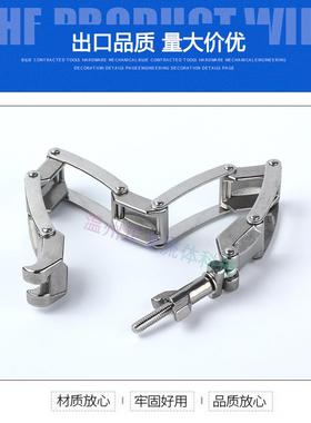K213F链条式卡箍W真空US不钢30锈4快装63S抱箍80管道100连接160固