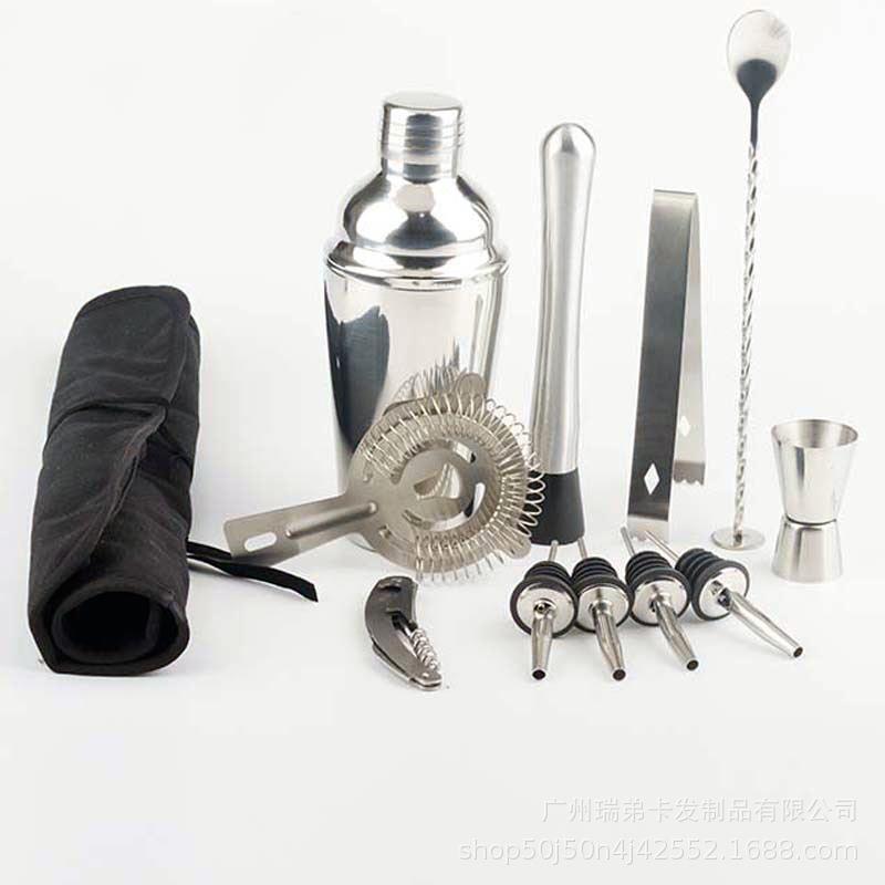 现5629货鸡尾酒调酒套器套装便工具包工具袋酒吧调酒师携袋布装帆