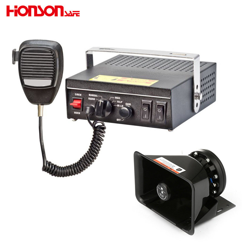 车辆警报扬声器 100W 分体式警报器主机