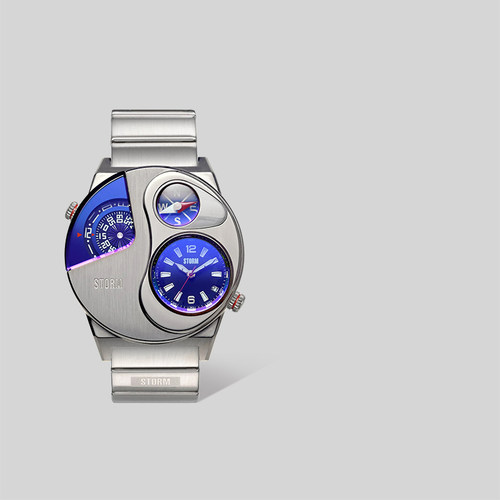 STORM/英伦风暴探索者系列男士欧美手表石英双时区款送男友47541