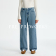 PREWORKS率性复古经典 水洗磨白高腰经典 百搭直筒牛仔裤 PRE 长裤