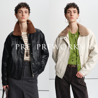 PREPREWORKS可拆卸毛领外套