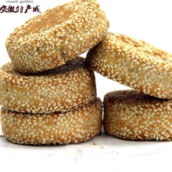 安徽合肥特产桶装400g无蔗糖大麻饼传统糕点踏青节零食中式糕点