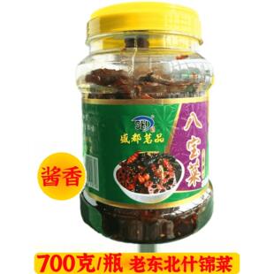 沈阳盛都茗品老东北什锦八宝菜腌菜700克罐装萝卜辣椒藕片下饭菜