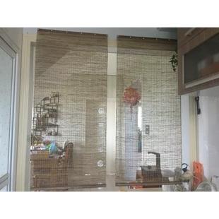 帘子隔断帘装 纯手工苎麻帘日式 饰窗帘门帘布艺夏布可升降定制卷帘
